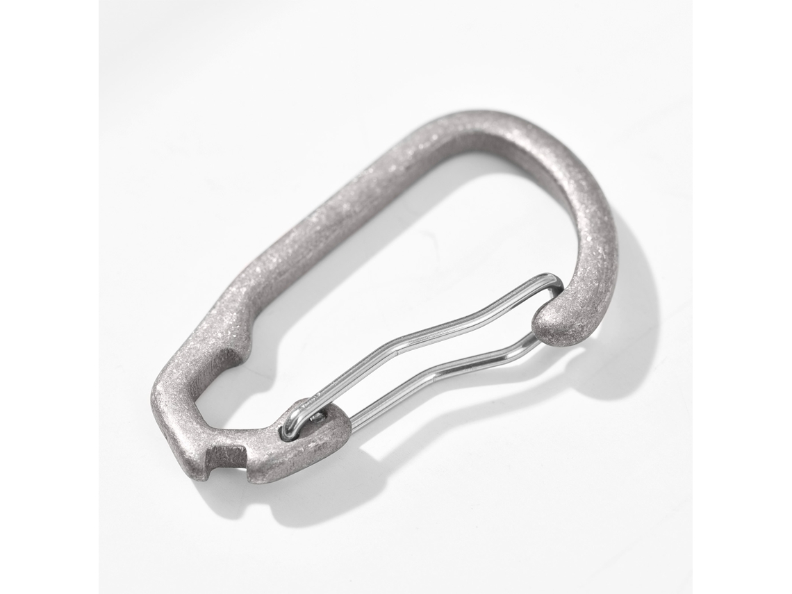 Carabiner Ultra leve Ti 10g para Chaves e Camping