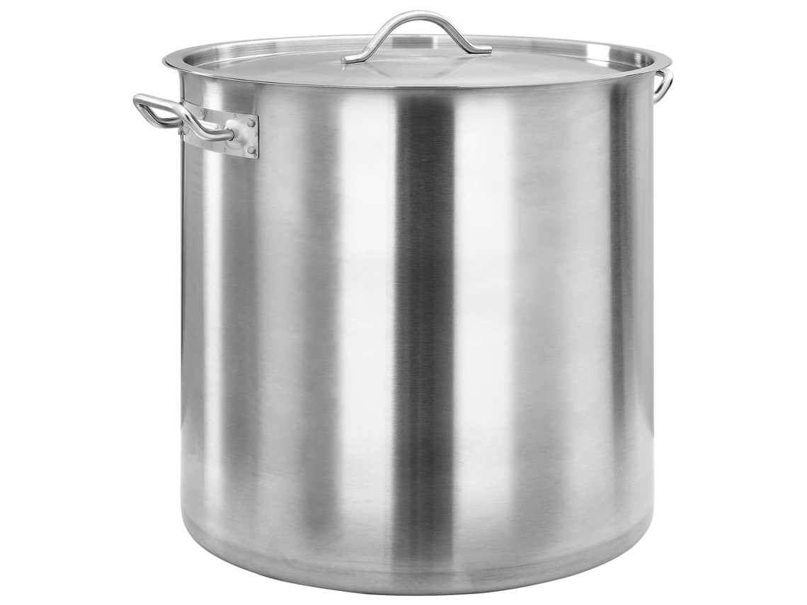 Vidaxl Panela 50 L 40x40 Cm Aço Inoxidável