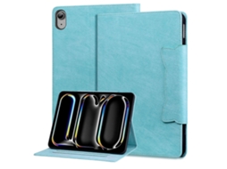 Capa de couro inteligente Webake para tablet com fivela de gato