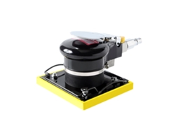 Lixadeira Orbital Pneumática Mini 100x110mm Polidor de Ar para Carro Móveis Metal Remoção de Ferrugem