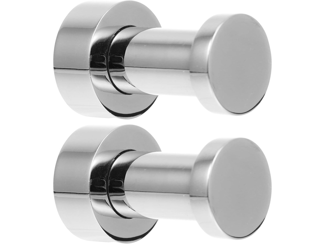 Ganchos Redondos De Latão Para Toalha Banheiro, 2 Peças, Sem