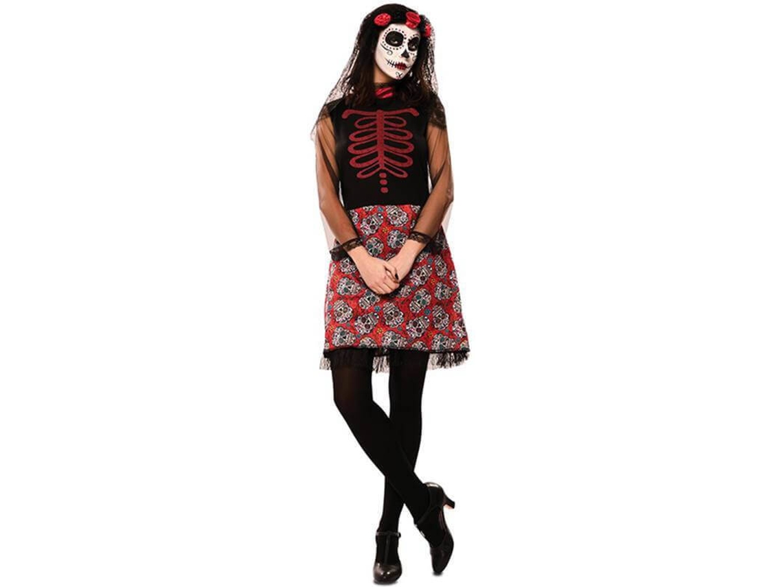 Fato de Mulher DISFRAZZES Catrina (Tam: M/L)