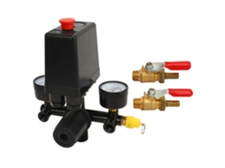 Interruptor De Pressão Para Compressor De Ar Com Válvula De Bola E Regulador Preciso Fácil Instalação