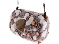Hamaca Cueva Cómoda Y Caliente Para Hamsters, Ratas Y Animales Pequeños, Talla L, Marrón