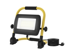 Preojetor Led Recarregável Ajustáve 50w 4250 Lúmenes Ip65 6500k Reflector Portátil Com Pega 25,5x16x25,5 Cm Amarelo