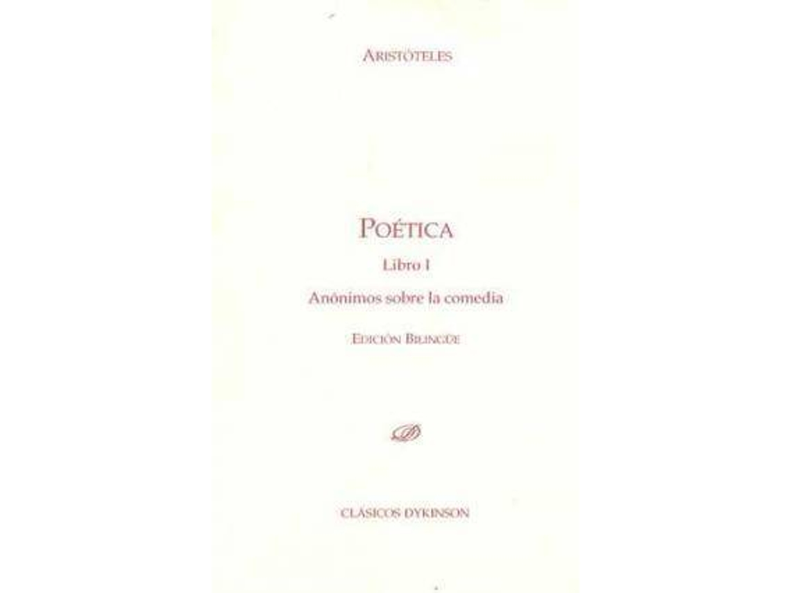 Livro Poetica / Poetics de Aristóteles (Espanhol)