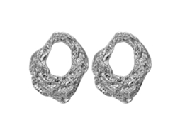 Brincos De Metal Geometria Irregular E Oco