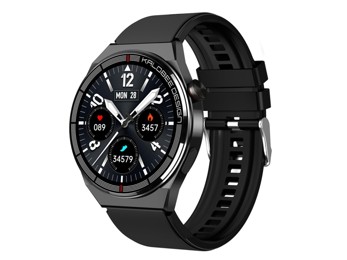 (preto) Relógio Inteligente Com Pulseira De Silicone De 1,3 Polegadas, Classificação Ip68 E Suporte Para Chamadas Bluetooth.
