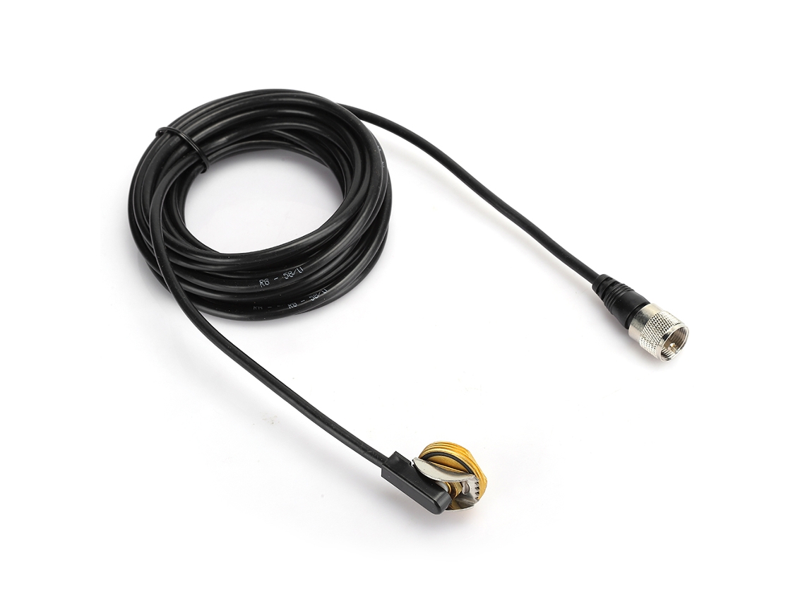 Aetheria cabo Coaxial Rg 58/u de 5m Extensível de Cobre Baixa Perda Pl259 para Antena Rádio Móvel