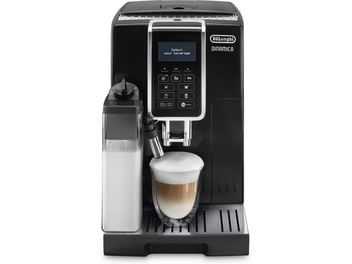 Máquina de Café DELONGHI Dinamica ECAM350.55.B (15 bar - 13 Níveis de Moagem)