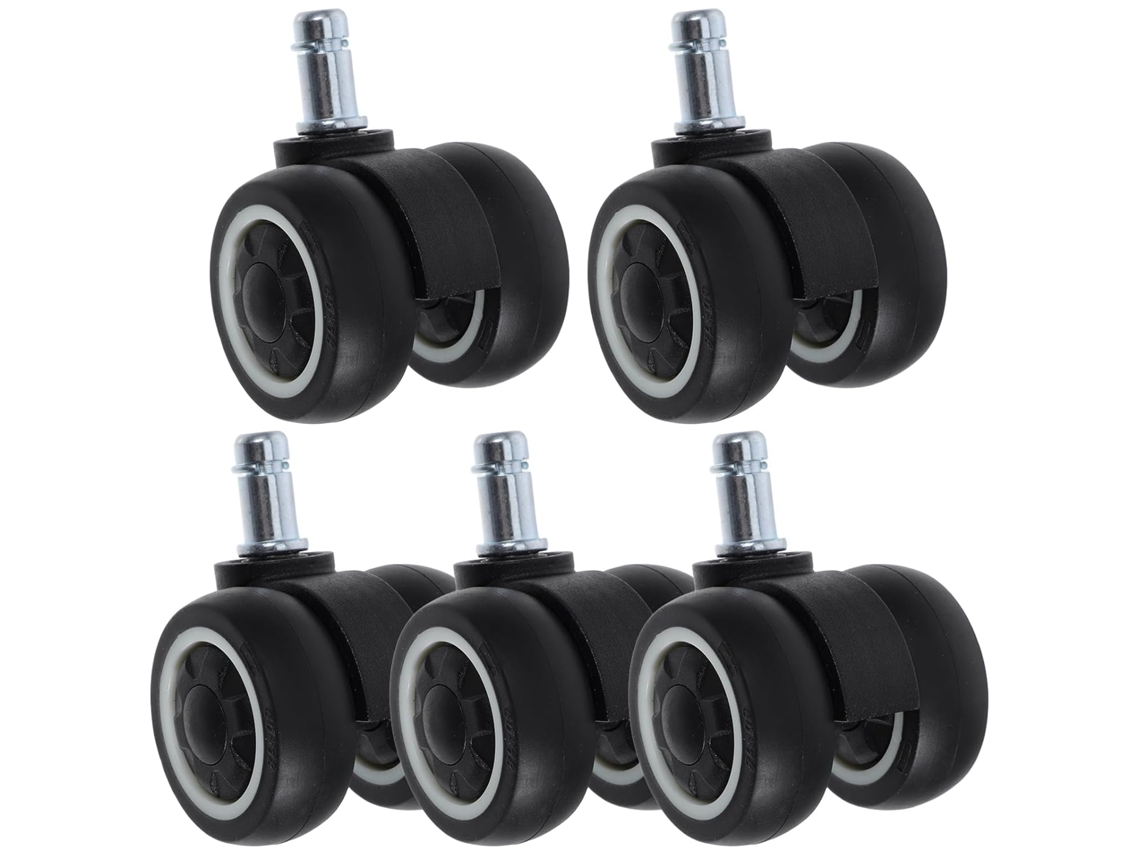 Conjunto De 5 Rodízios Giratórios E Silenciosos Para Cadeiras Compatíveis.