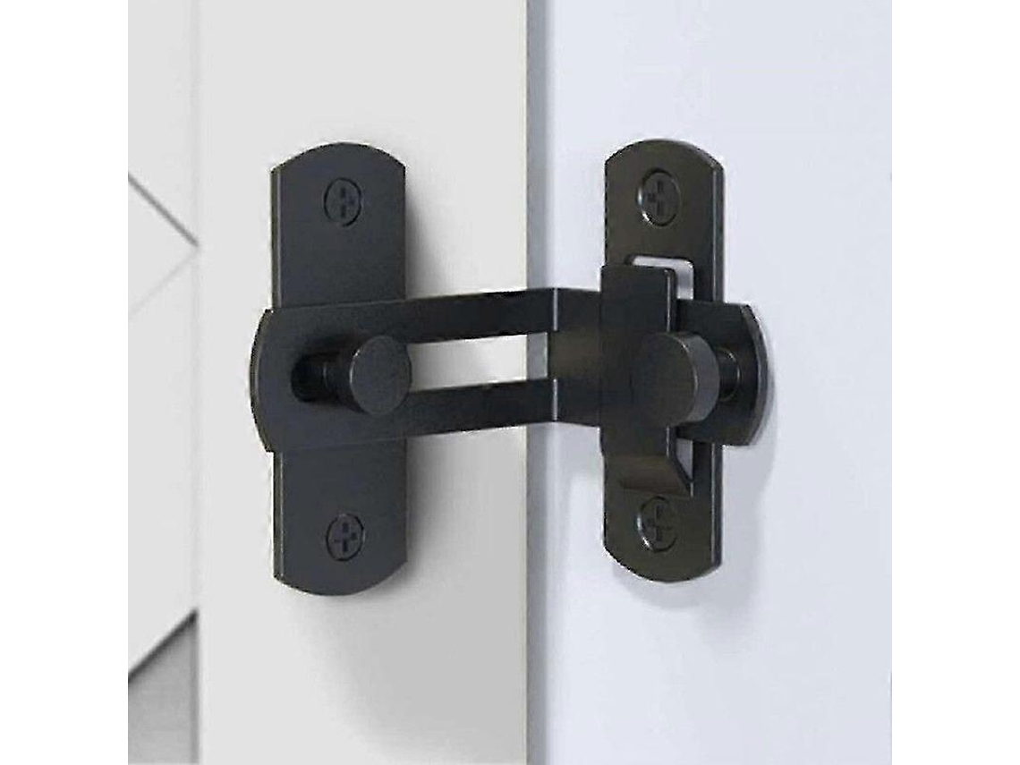 Fechadura Lurelia Para Janela Deslizante E Porta De Correr, Aço Inoxidável, Preta, 90 Graus, Modelo Compacto