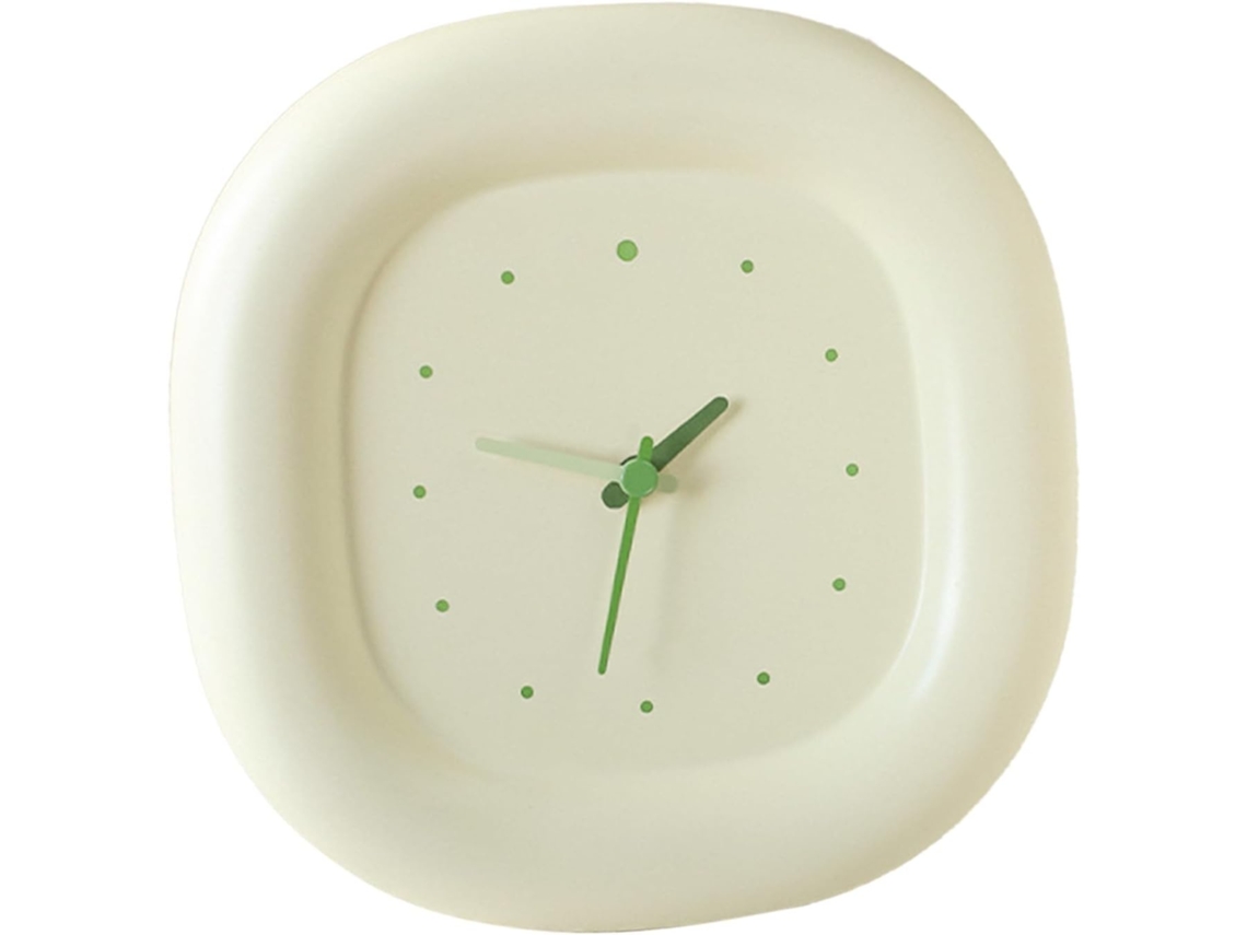 Relógio de banheiro JIAPEI minimalista, com bolhas, moderno, amarelo
