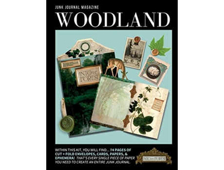 Livro Junk Journal Magazine Woodland de Pegasus Paper Co (Inglês)
