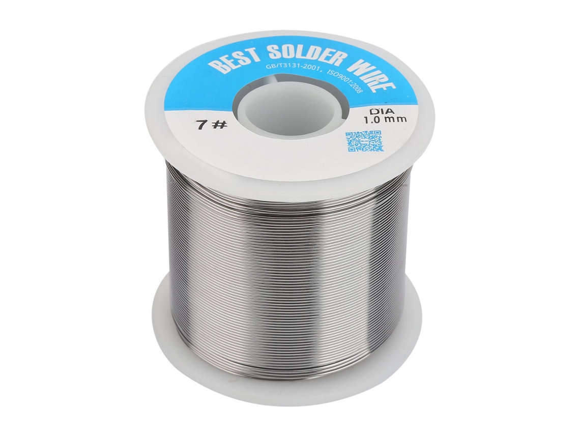 Fio de solda de estanho de 1,0 mm com resina para soldagem elétrica