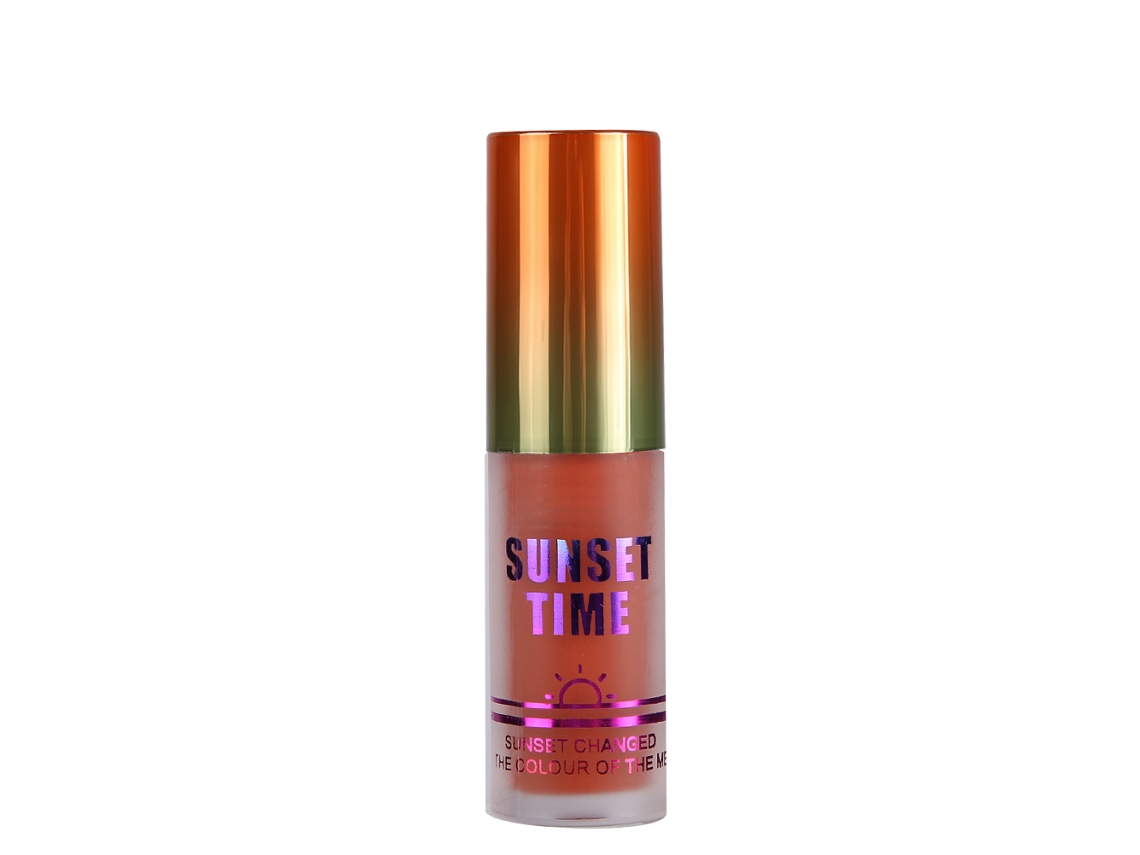 Batom Matte Não Pegajoso Hidratante De Longa Duração Ferramenta De Maquiagem Labial (6sunset Time)