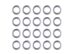 80Un Anéis de Cortina de Plástico ALLINLESS
