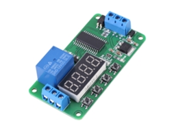 Módulo De Controle De Relé Com Retardo E Timer Led Para Dc 12v (multifunção, Controle De Tempo)