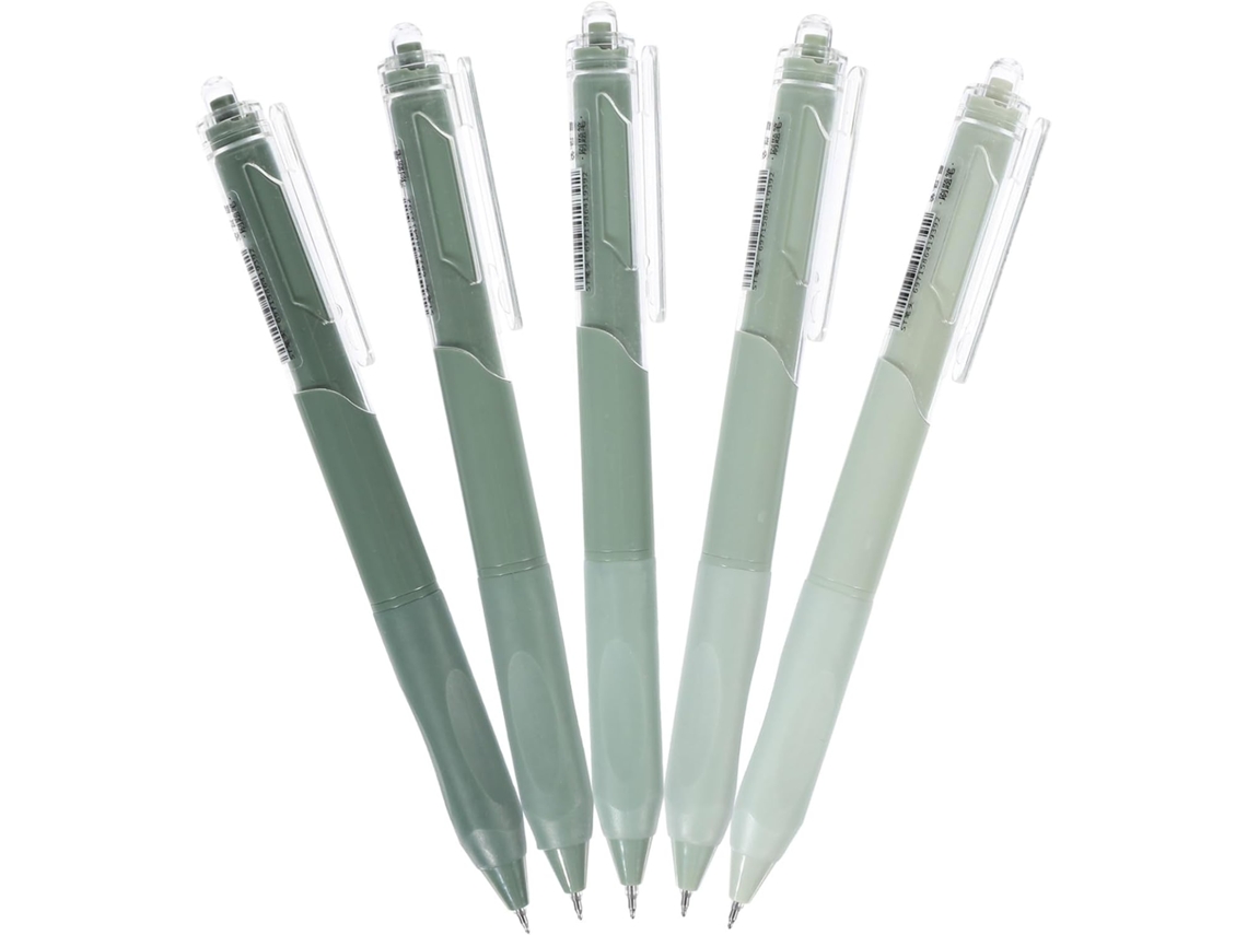 Conjunto De 5 Canetas Em Gel Retráteis Ukcoco, Ergonômicas E