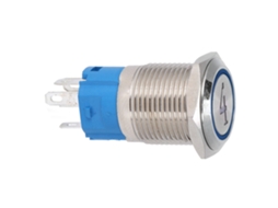 Interruptor Auto redefinível 5 Pinos com Luz Azul 3 6vdc