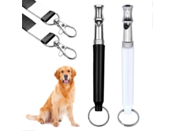 Apito ultrassônico para cães GOKOCO controle de latidos, preto e branco