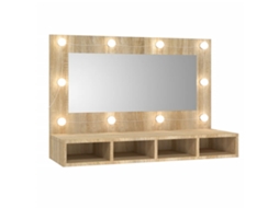 Mirror Cabinet, Mirror Cabinets Vidaxl Marrom Madeira Processada (n/a)