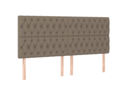Headboard, Headboards Vidaxl Cinzento-acastanhado Tecido (200 Cm)