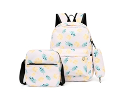 Mochila Infantil Colorida De Grande Capacidade, Bolsa Escolar De Três Peças, 15