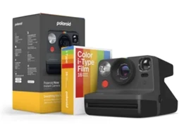 Kit Máquina Fotográfica Instantânea + Recarga POLAROID Eb Now 2ª Geração Preto