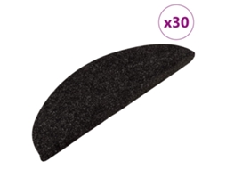 Tapetes De Escada Adesivos 30 Pcs 56x17x3 Cm Antracite DKD HOME DECOR