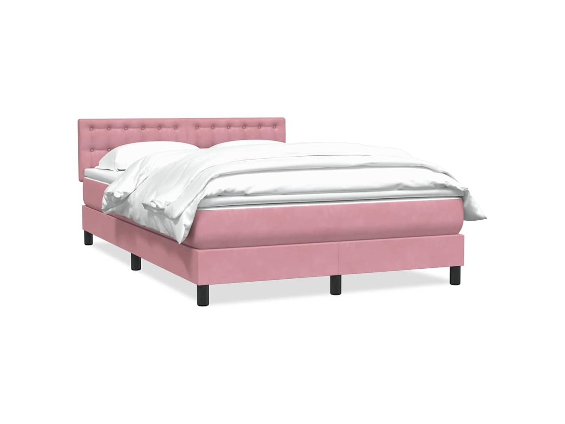 Box Spring Bed, Box Spring Beds Vidaxl Cor-de-rosa Veludo (140 X 210 Cm)