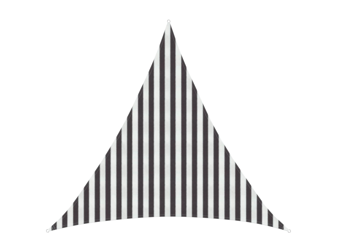 Vidaxl Vela De Sombra 3 X 3 X 3 M Hdpe Triangular Antracite E Branco