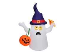 Decoração de abóbora inflável de Halloween com plugue americano de 110 V