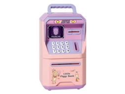 Mali cofrinho Eletrônico Atm com Reconhecimento Facial e Rolamento Automático de Notas Presente Infantil