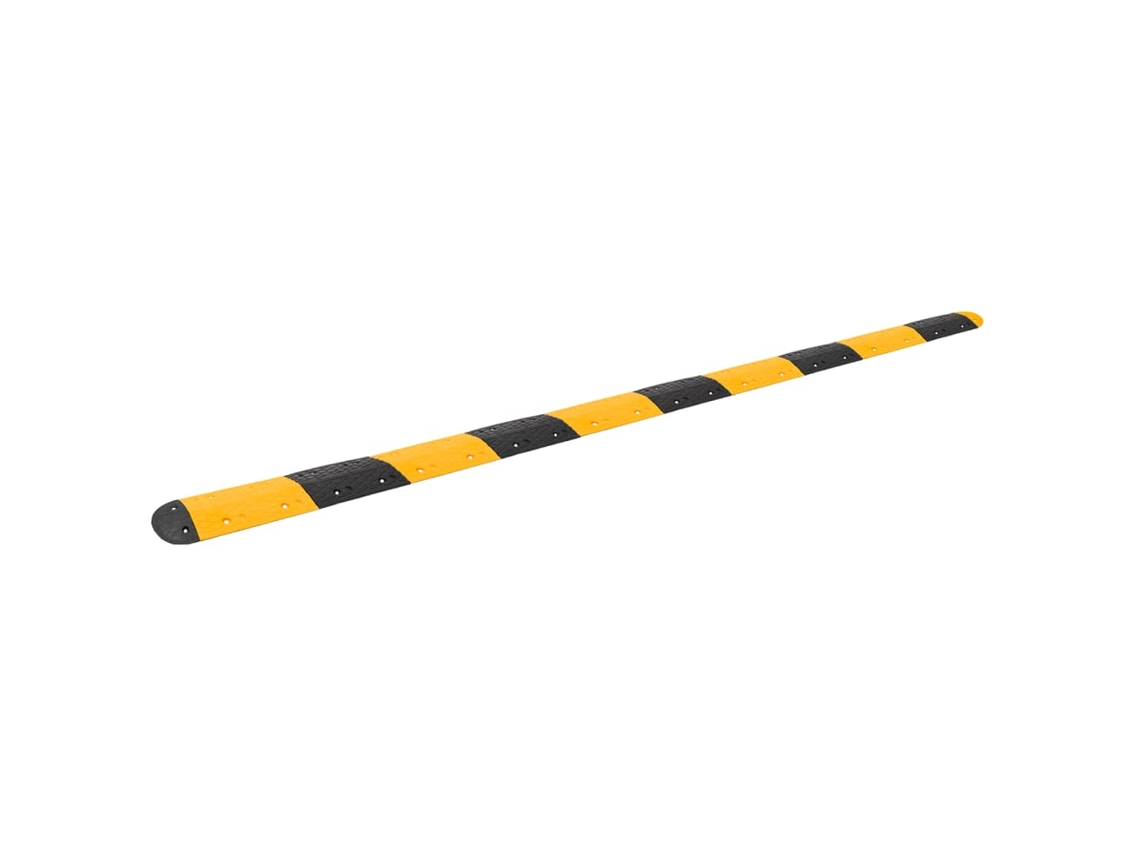 Vidaxl Lomba 517x32,5x4 Cm Borracha Preto E Amarelo