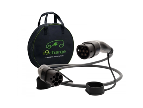 Cabo Carregamento 10Mts Trifásico 22Kw T2/T2 Mennekes Bolsa I9CHARGE
