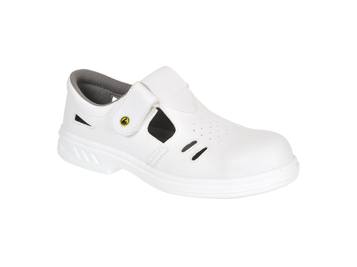 Sandália Esd Steelite Ebro S1 Classe 3 - Conforto E Segurança Branco / 49