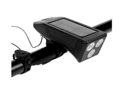 Luzes Bicicleta Usb Recarregavel Buzina Ipx8 Mtb Preta Yizhood