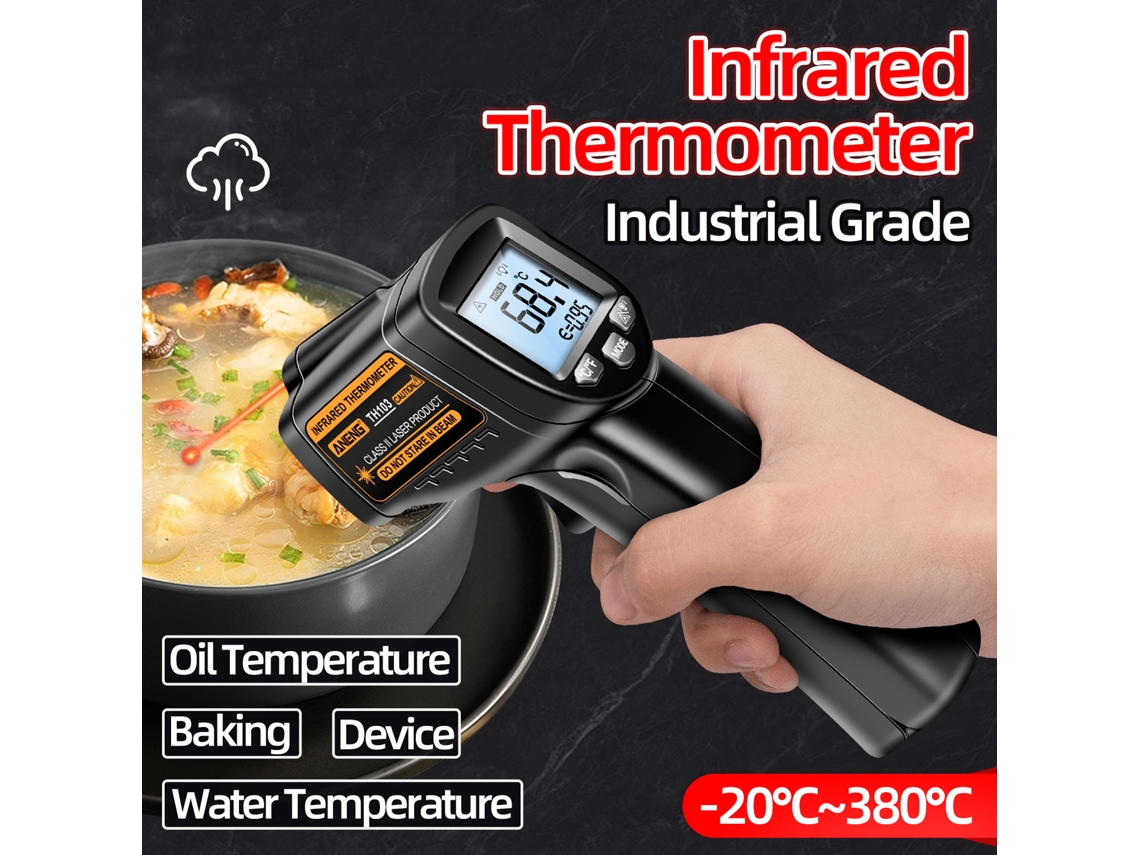 Termômetro Infravermelho Sem Contato Th103 LCD Alta Precisão 20~380℃