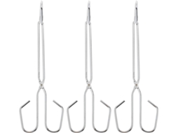 Pinça Para Lenha E Carvão Uonlytech De 3 Peças Churrasco Fogueiras, Ferramenta Portátil Para Churrasco Com Cabo