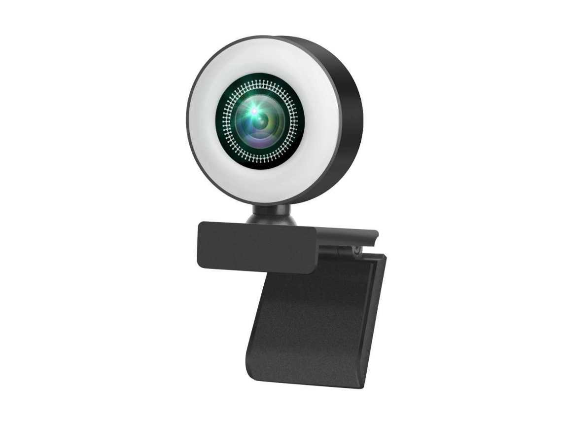 Webcam 2k Hd Com Microfone Embutido E Luz De Preenchimento., Imagens De Alta Precisão E Sem Distorção