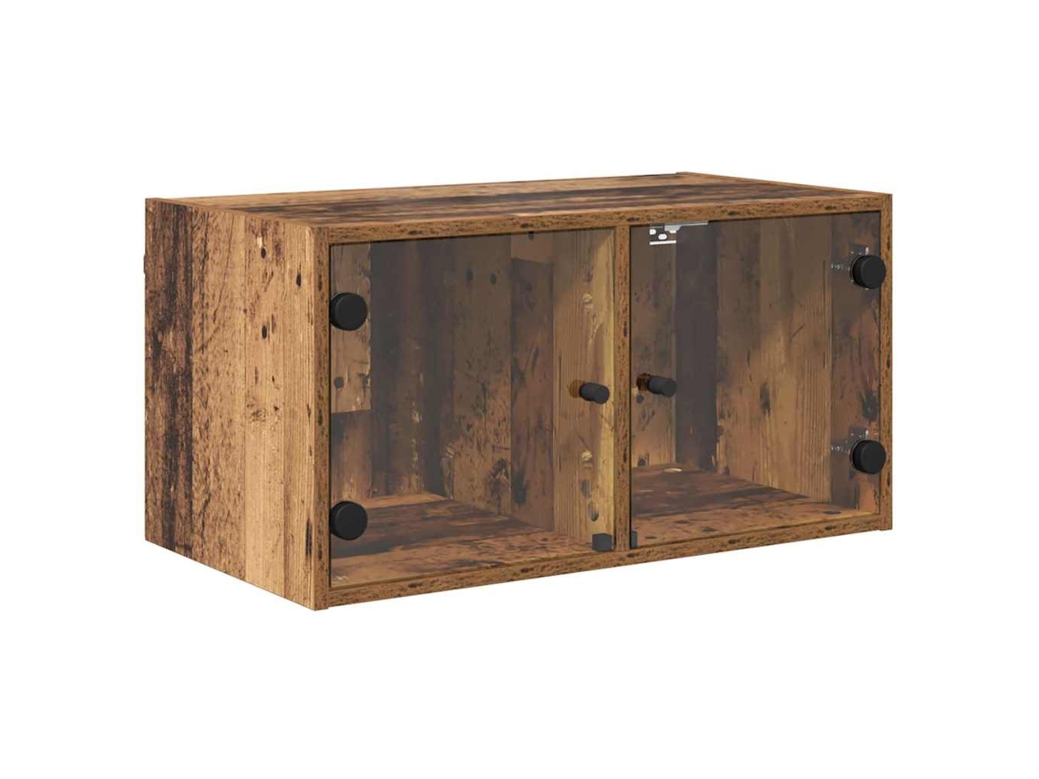 Conjunto 2 Armário De Parede Vidaxl Castanho Derivados De Madeira (68 X 37 X 35 Cm)