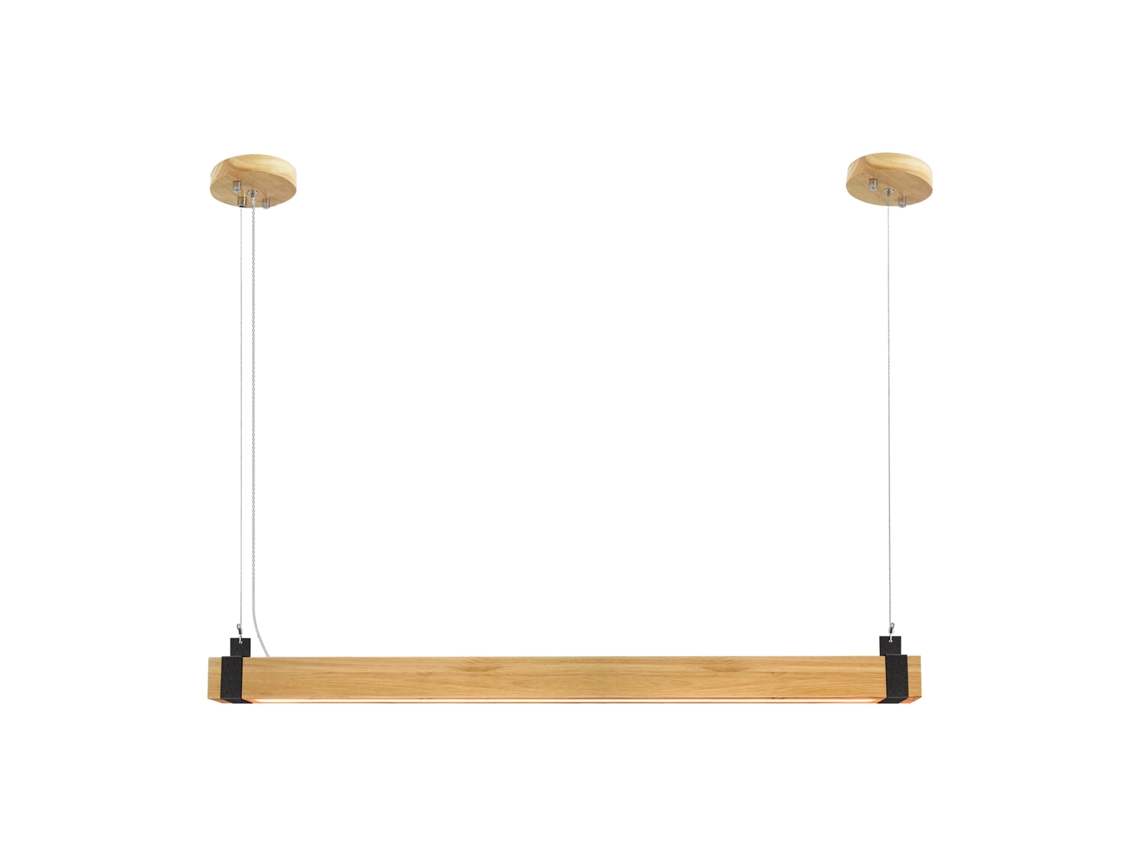 Nettlife Vintage Led Candeeiro Regulável Diam.100 Cm Madeira E Metal 19 W Lâmpada Industrial Da Sala De Jantar Para Sala De Estar Quarto Escritório