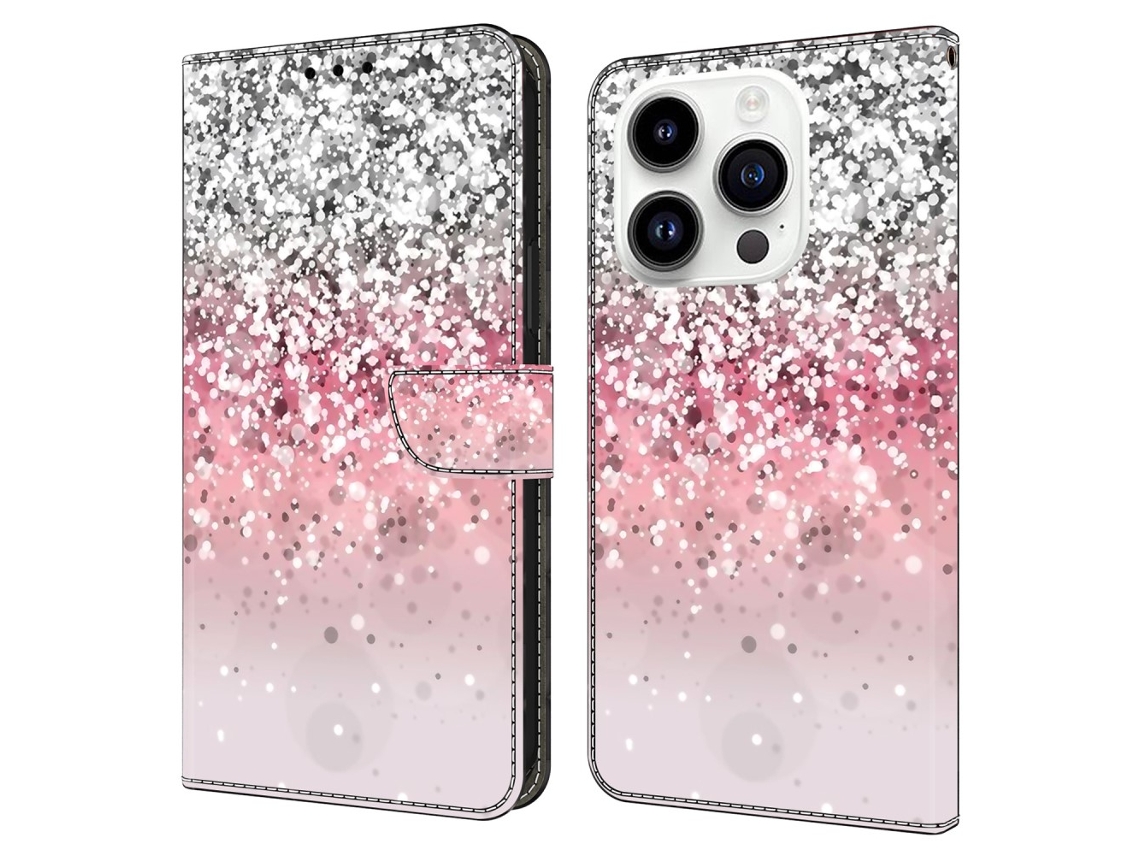 Capa Gradiente Para Iphone 15 Pro Pele Sintética