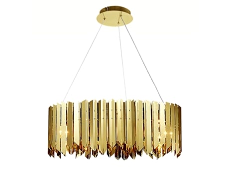 Luminária De Teto Pendente Toollight App1764 8cp Gold