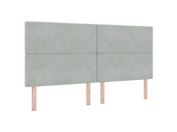 Cabeceira Cinzento Light Led 200 cm Poliéster MAISON EXCLUSIVE