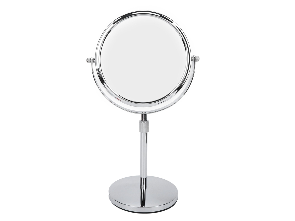 Espejo De Maquillaje De Mesa Ajustable En Altura 7 Pulgadas Doble Cara Con 3x Amplificación Para Vanity