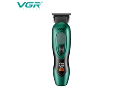 Máquina de Cortar Cabelo Elétrica com Visor Digital e Função de Gravação, Recarregável MDUG (verde)