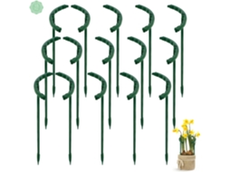 Suporte para Plantas, 15 Un, Suportes Pequenos para Plantas, Varetas de Plástico de 25 X 15 Mm para Jardim Interno AQUAFORGE