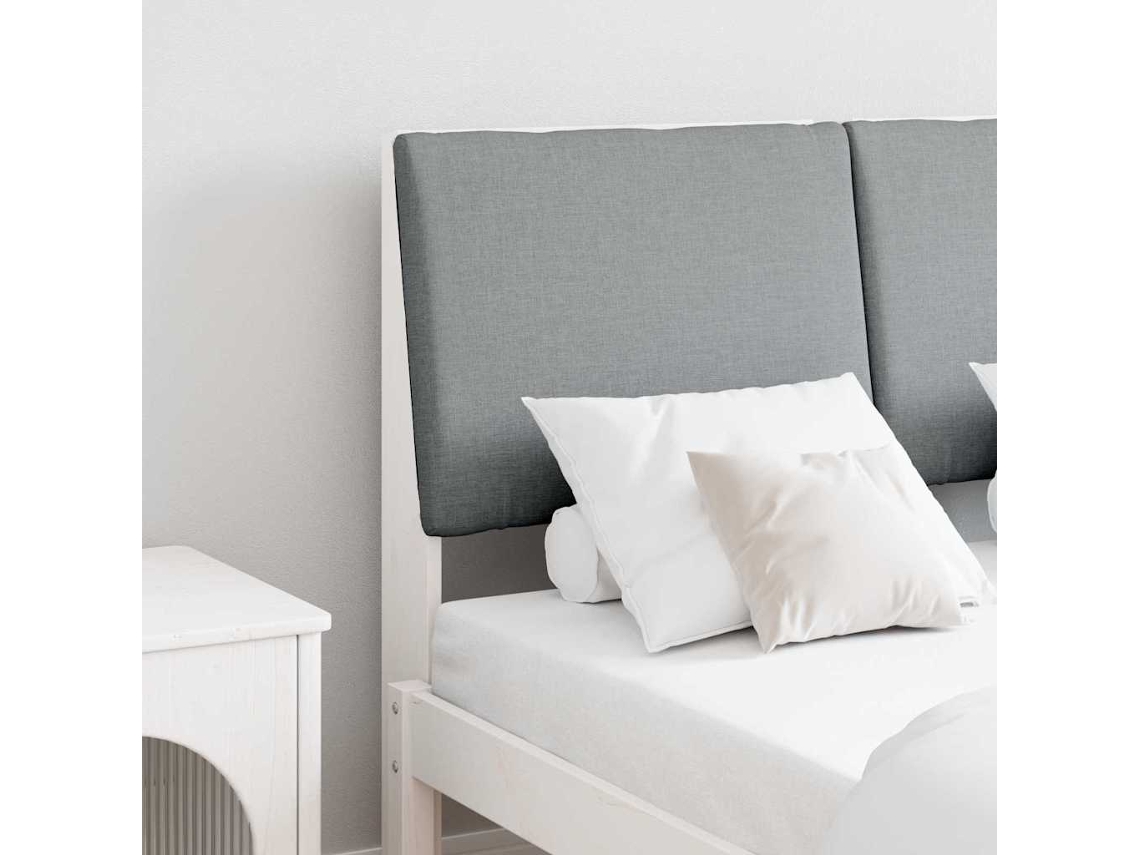 Vidaxl Cabeceira Estofada Cinzento-claro 120 Cm